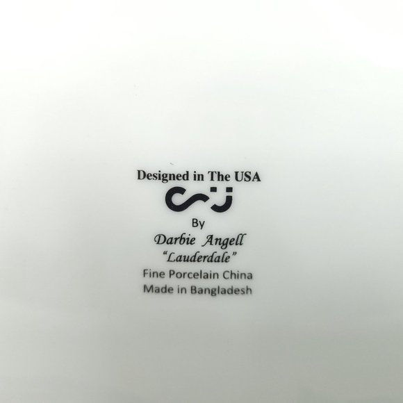 CRU Lauderdale Pattern Darbie Angell 4-Piece Place Setting China Dinnerware Box - Picture 7 of 10